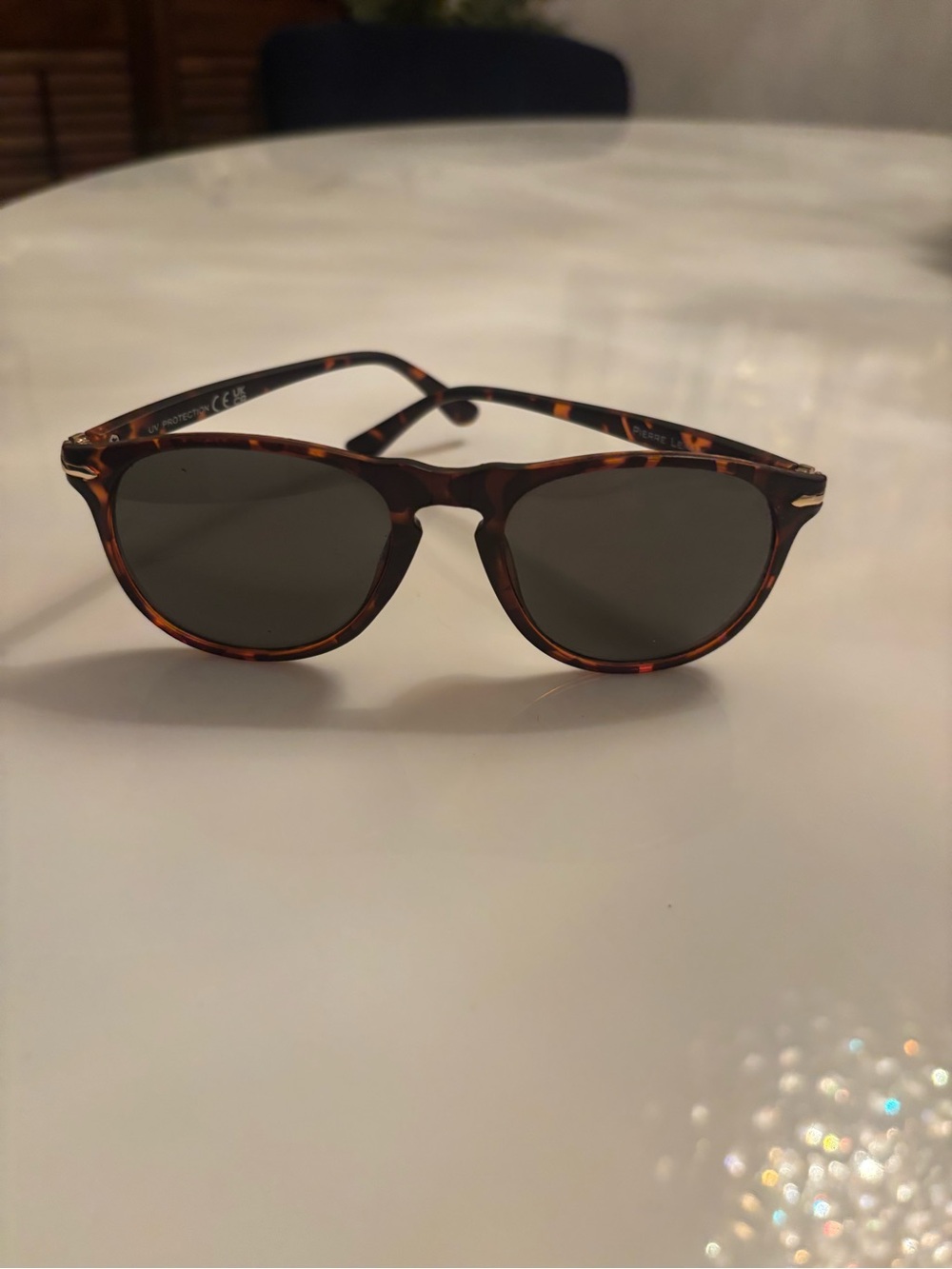 womens pierre leman tortise shell sunglasses vtg
